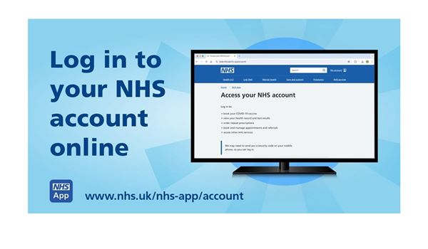 Log in to your NHS account online