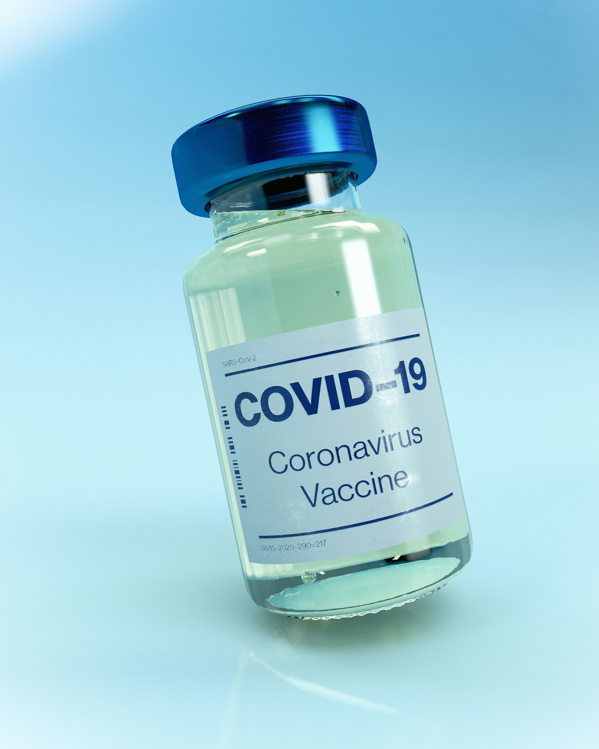 a Ckovid 19 vaccine vial